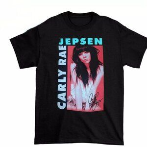 Carly Rae Jepsen Singer Cotton Black Full Size Unisex Shirt